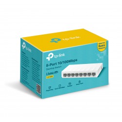 8-prievadų 10/100Mbps stalinis tinklo komutatorius, LS1008