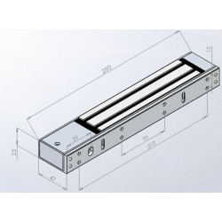 Elektromagnetinė spyna, 280 kg, SM-280-S