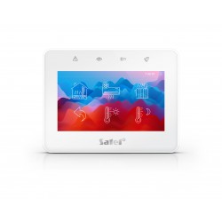 Klaviatūra INT-TSG2-W, Integra centralėms, 4.3" LCD liet jautrus ekr., balta